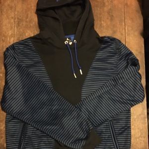 Jordan large black and blue, excellent hoodie